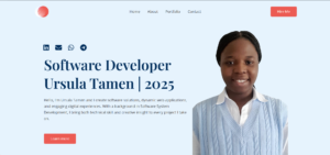 Ursula Tamen portfolio website